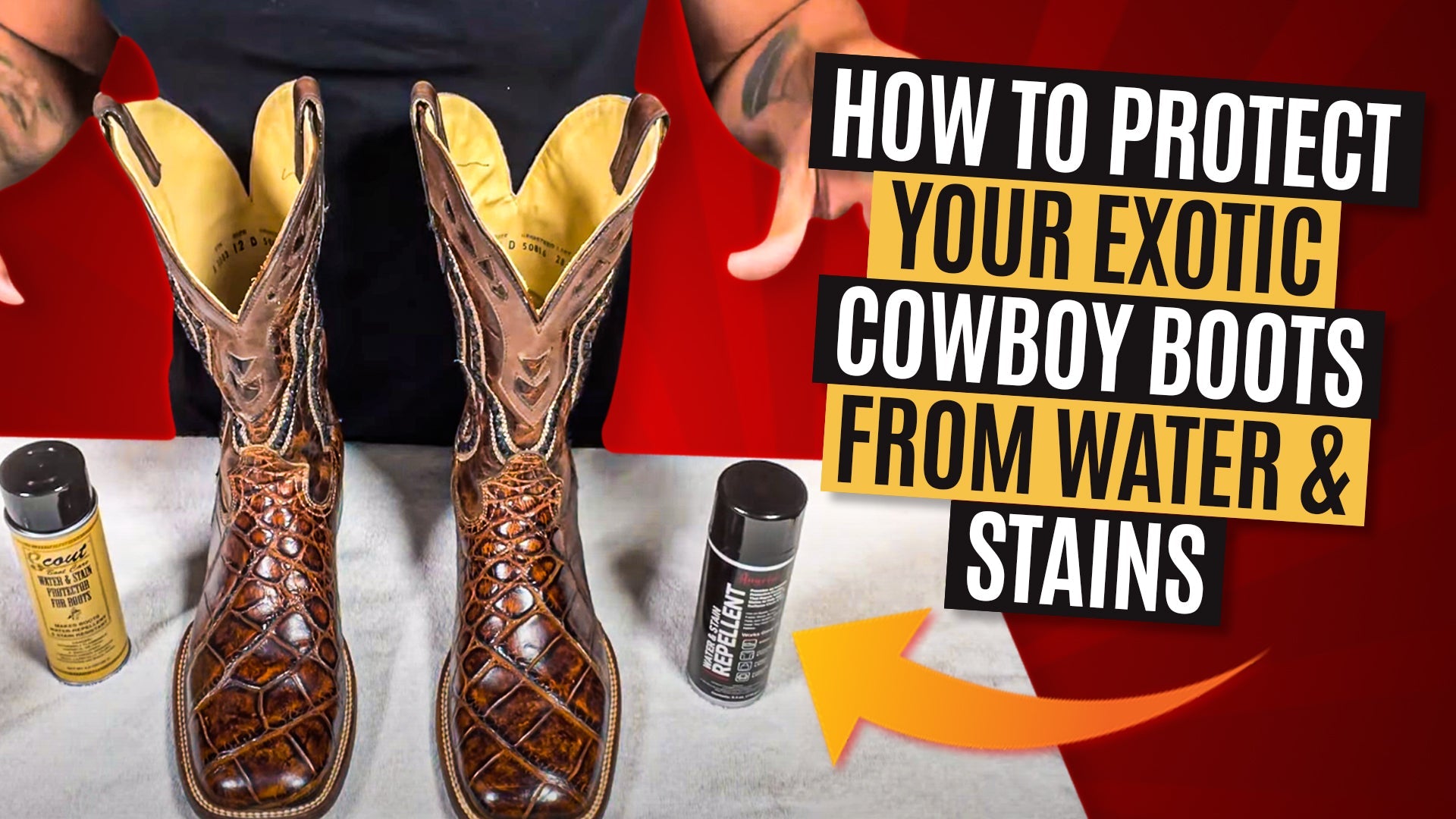 How To Protect Your Exotic Cowboy Boots From Water And Stains