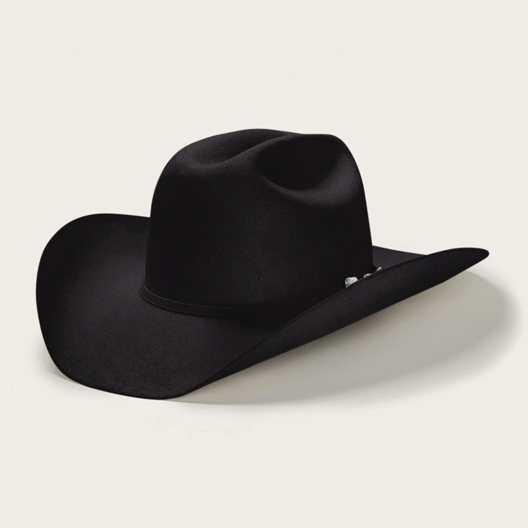 4X Stetson Deadwood Felt Cowboy Hat Black