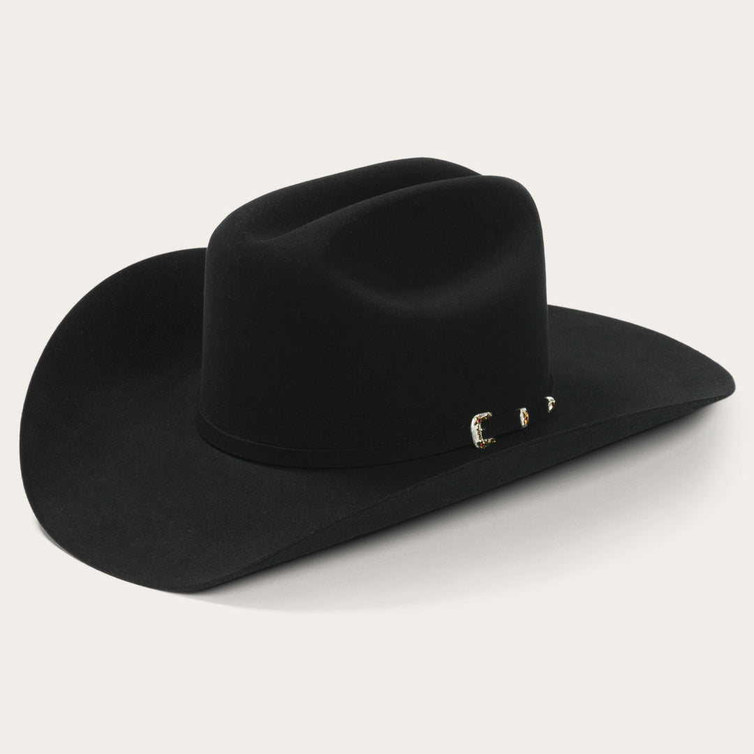 30x Stetson El Patron Beaver Felt Cowboy Hat Black