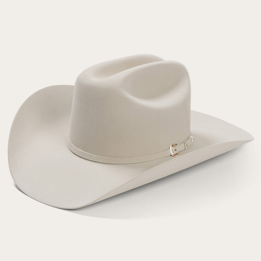 30x Stetson El Patron Beaver Felt Cowboy Hat Silver Belly