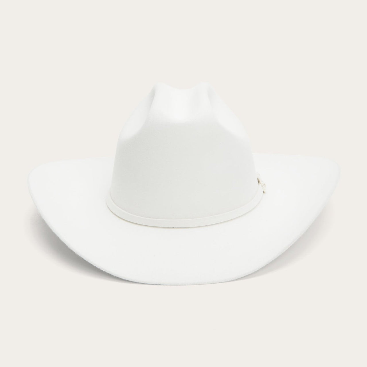 10x Stetson Shasta Beaver Felt Cowboy Hat White