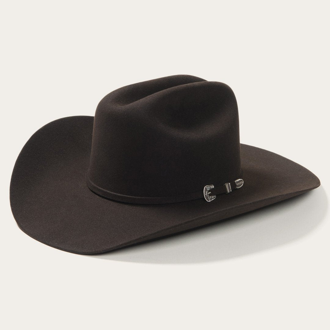 6x Stetson Skyline Fur Felt Cowboy Hat Chocolate