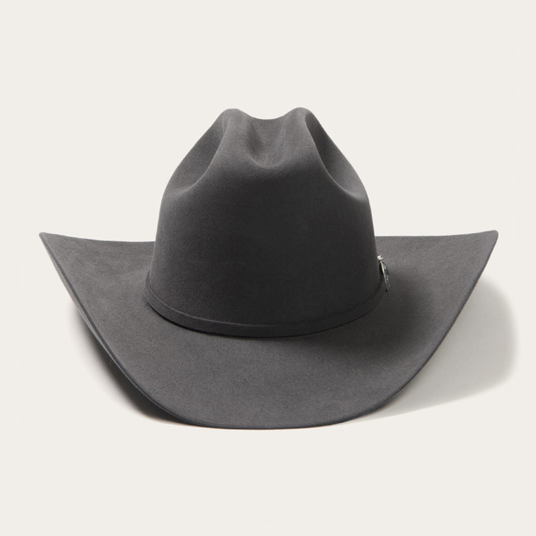 6x Stetson Skyline Sombrero Cowboy de Fieltro de Piel Gris Granito