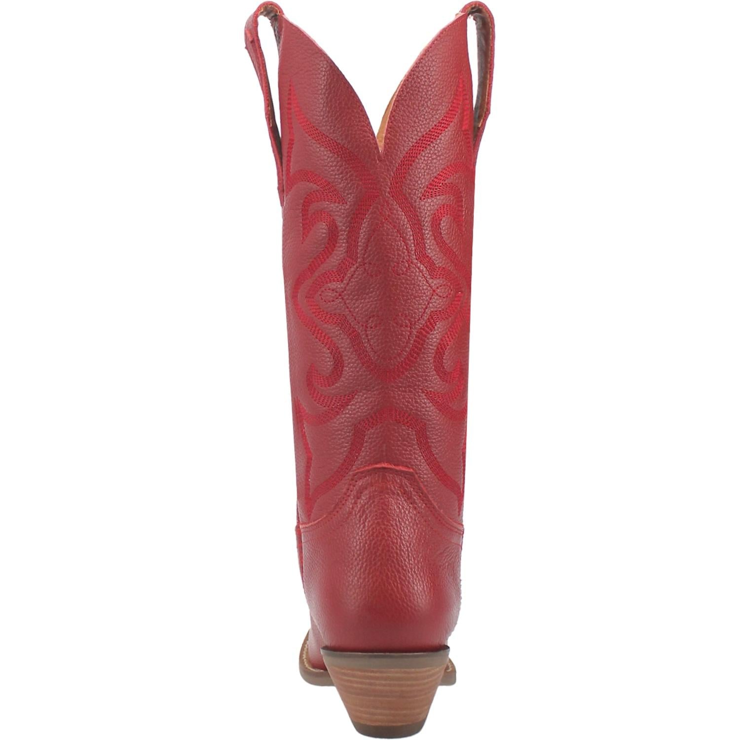 Women's Dingo Out West Leather Boots Red - yeehawcowboy