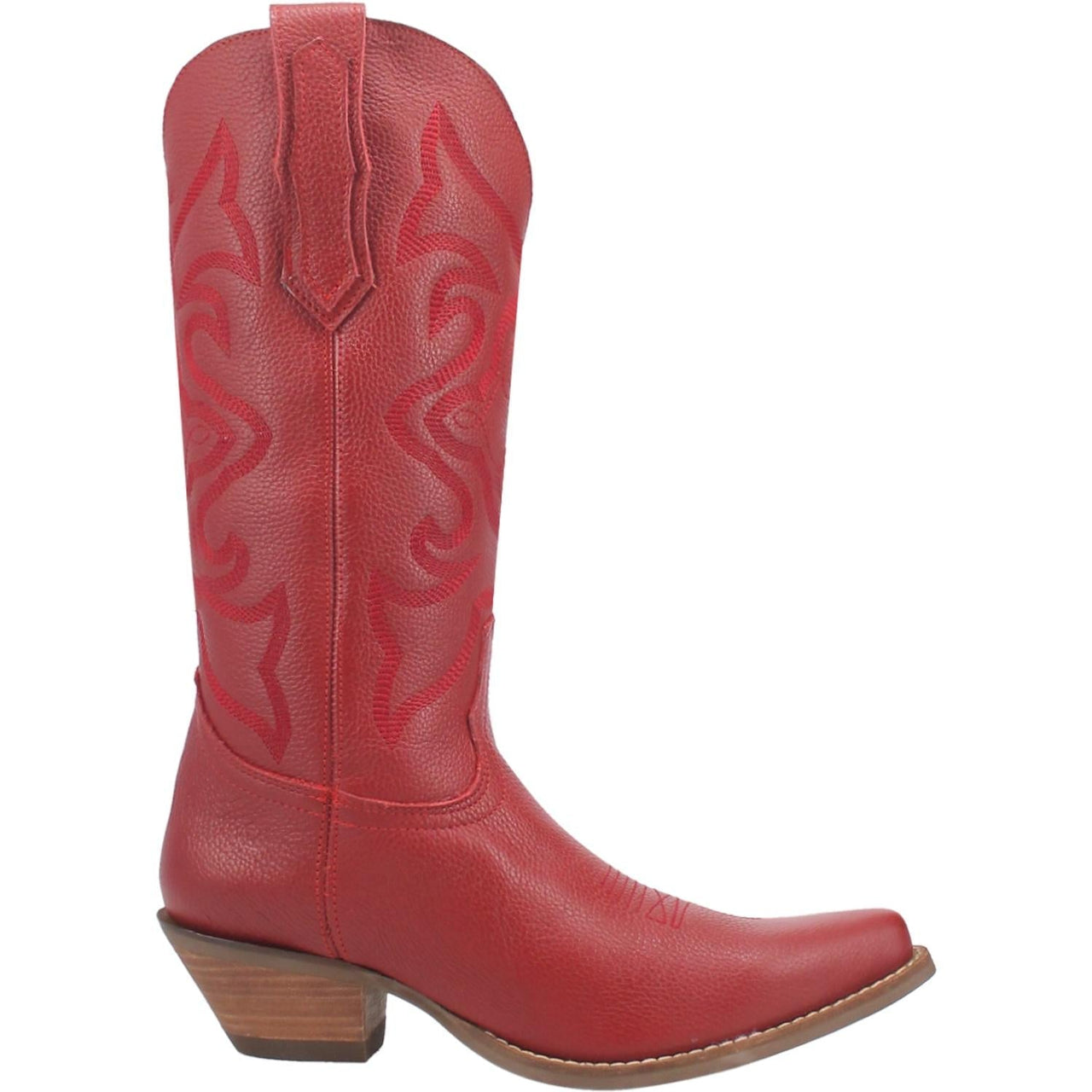 Women's Dingo Out West Leather Boots Red - yeehawcowboy
