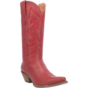 Women's Dingo Out West Leather Boots Red - yeehawcowboy