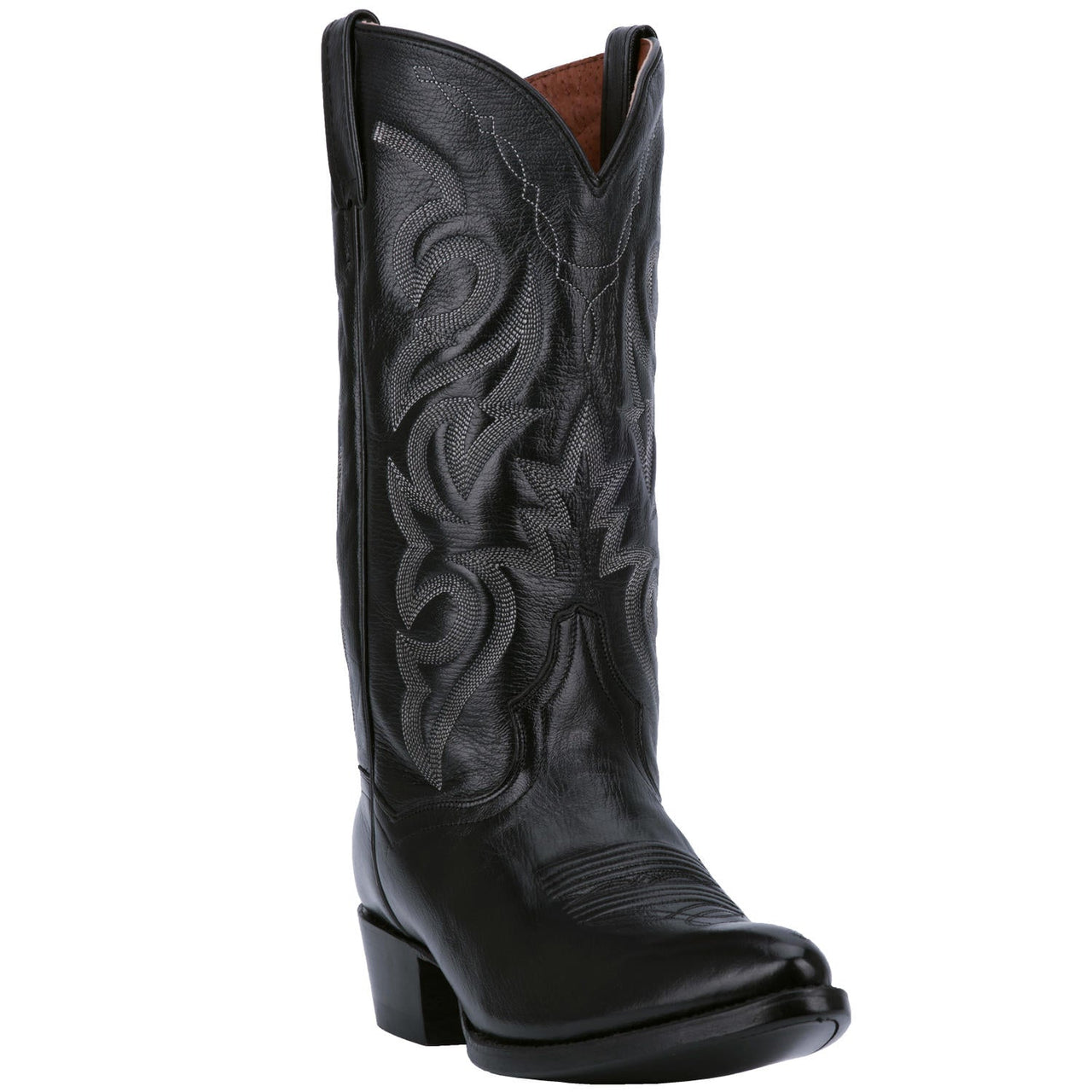 Men‚Äôs Dan Post Milwaukee Genuine Leather Handmade Cowboy Boots Black - yeehawcowboy