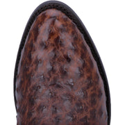 Men‚Äôs Dan Post Pershing Ostrich Boots Handcrafted Brown - yeehawcowboy