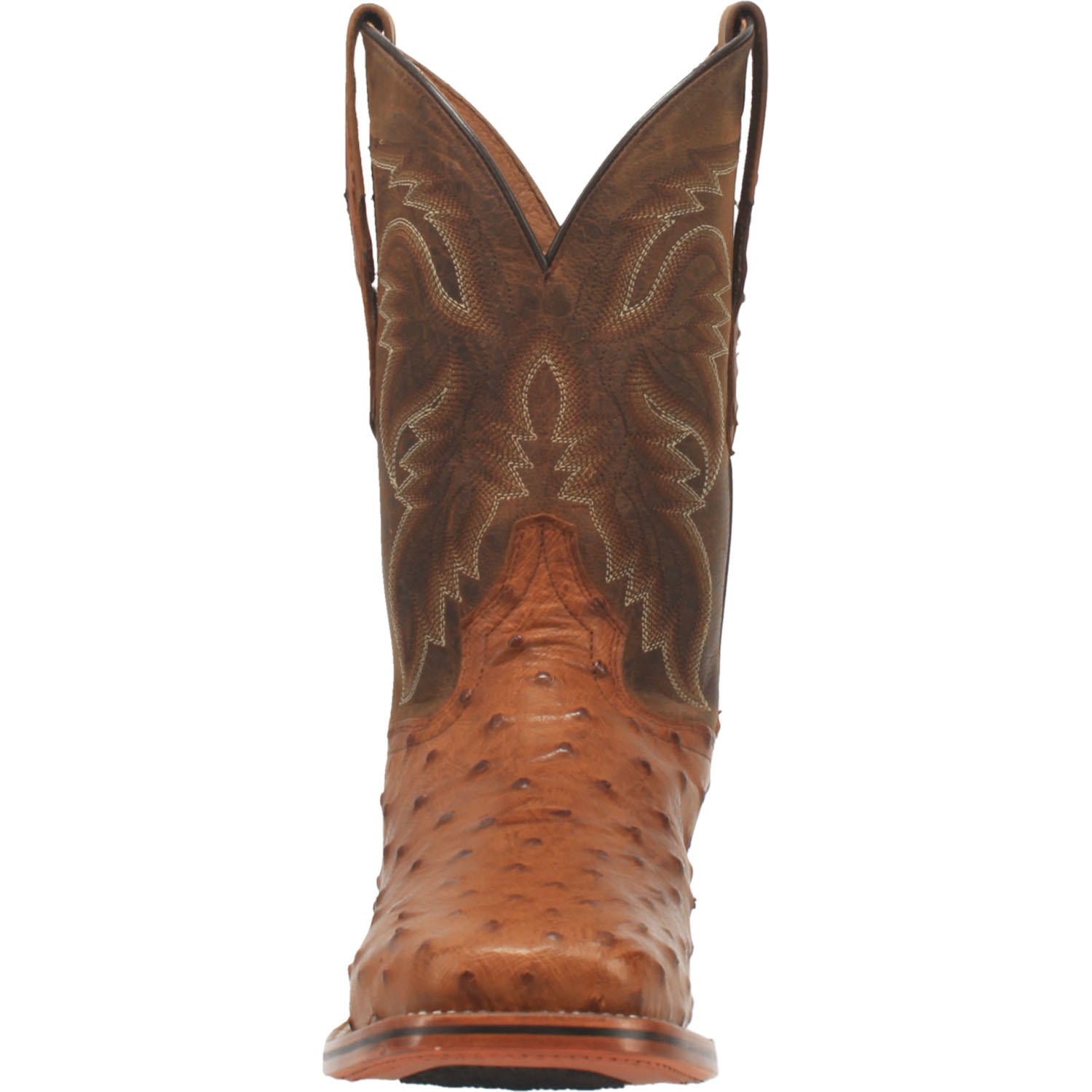 Men's Dan Post Alamosa Ostrich Boots Handcrafted Bay Apache - yeehawcowboy