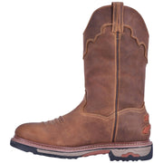 Men's Dan Post Journeyman Work Boots Steel Toe Waterproof Brown - yeehawcowboy