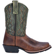 Kids Dan Post Teddy Boots Square Toe Brown - yeehawcowboy