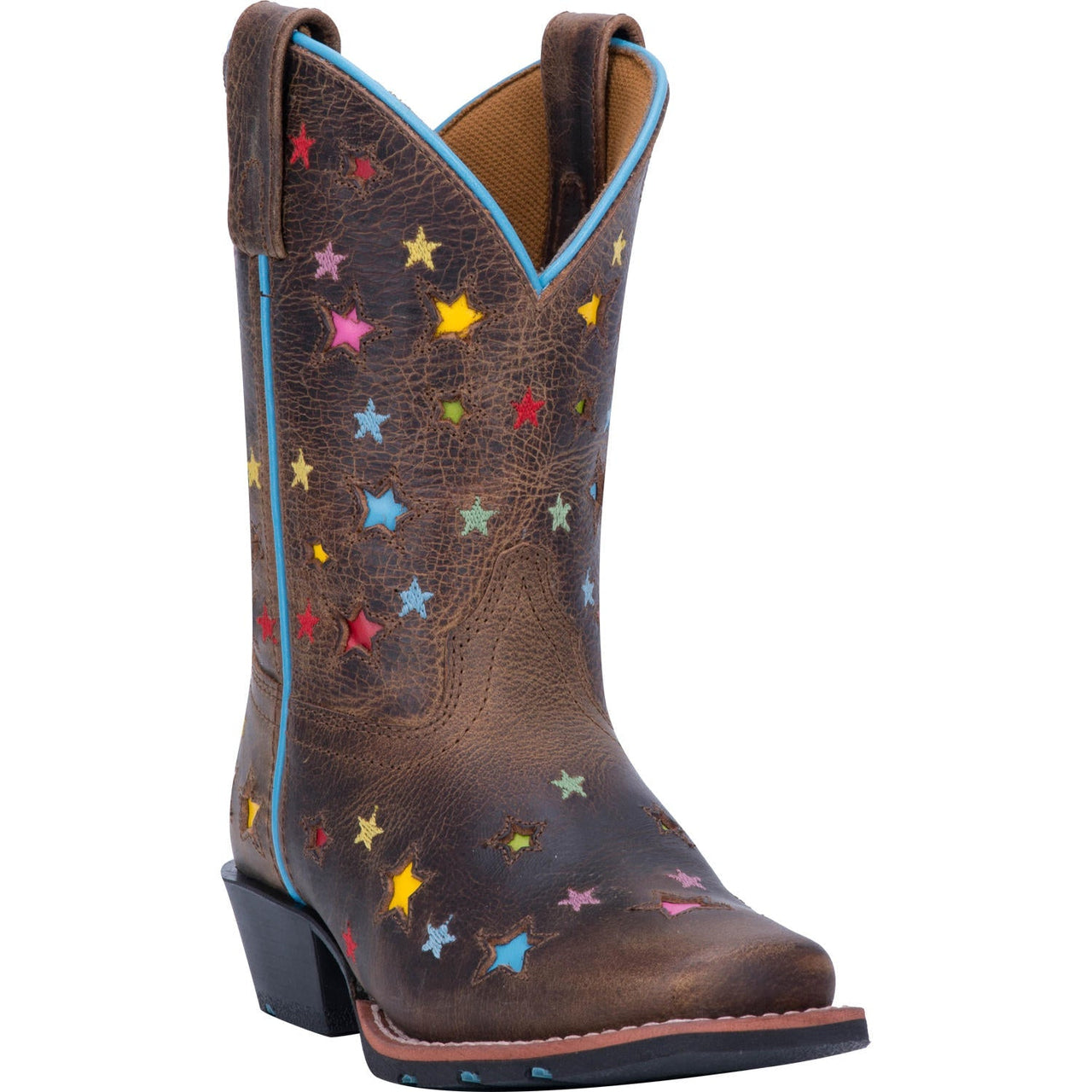 Kid‚Äôs Dan Post Starlett Leather Boots Handcrafted Brown - yeehawcowboy