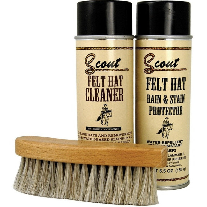 Scout Felt Hat Care Cleaner Kit For Light & Dark Color Felt Hats - yeehawcowboy
