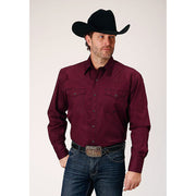 Men's Roper Four Leaf Foulard Snap Front Western Shirt - Red - yeehawcowboy