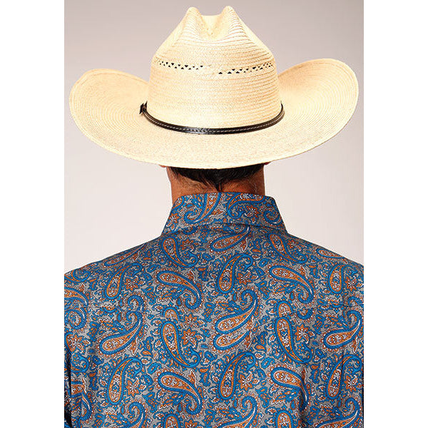 Men's Roper Amarillo Paisley Snap Front Western Shirt - Multi - yeehawcowboy