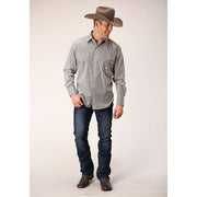 Men's Roper Climbing Diamond Snap Front Western Shirt - Green - yeehawcowboy