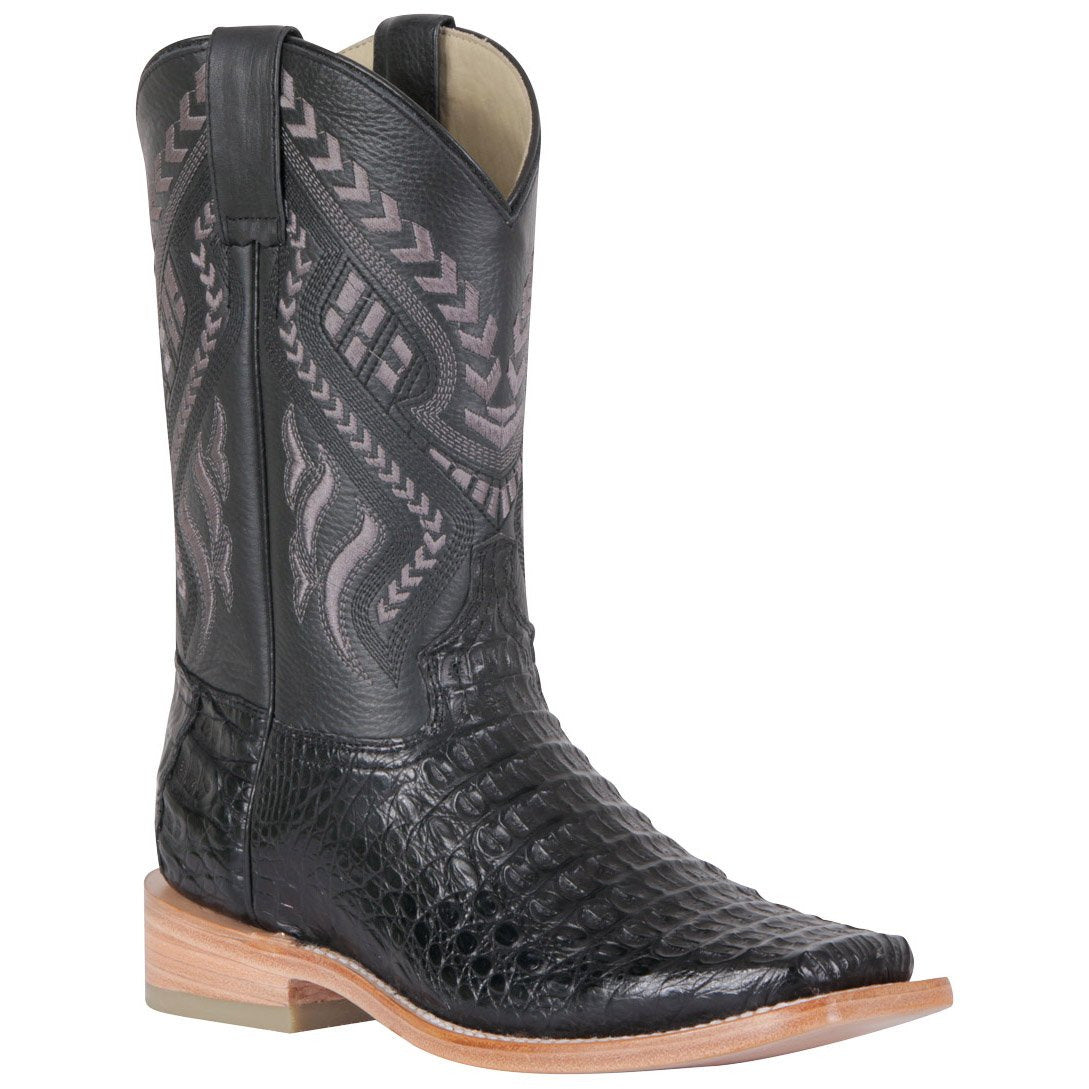 Men's 100 A√±os Caiman Hornback Boots Square Toe Handcrafted - yeehawcowboy