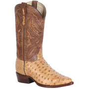 Men's 100 A√±os Ostrich Boots J-Toe Handcrafted - yeehawcowboy