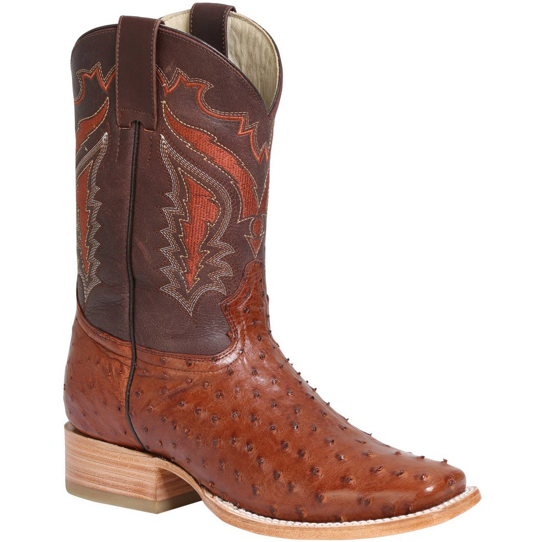 Men's 100 A√±os Ostrich Boots Square Toe Handcrafted - yeehawcowboy