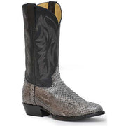 Men's Roper Peyton Python Boots Handcrafted Gray - yeehawcowboy