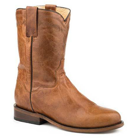 Men's Roper Roderick Boots Handcrafted Brown - yeehawcowboy
