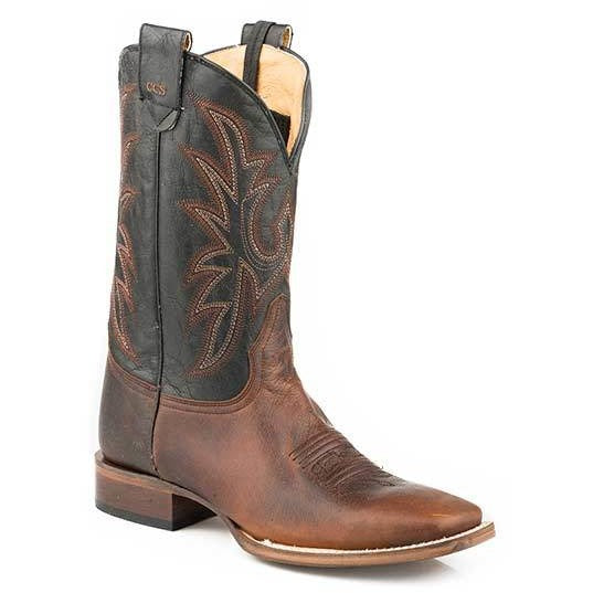 Men‚Äôs Roper Loaded Square Toe Concealed Carry Boots Handcrafted Brown - yeehawcowboy