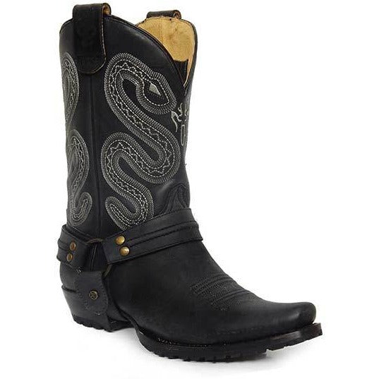 Men‚Äôs Roper Sting Concealed Carry Boots Handcrafted Black - yeehawcowboy