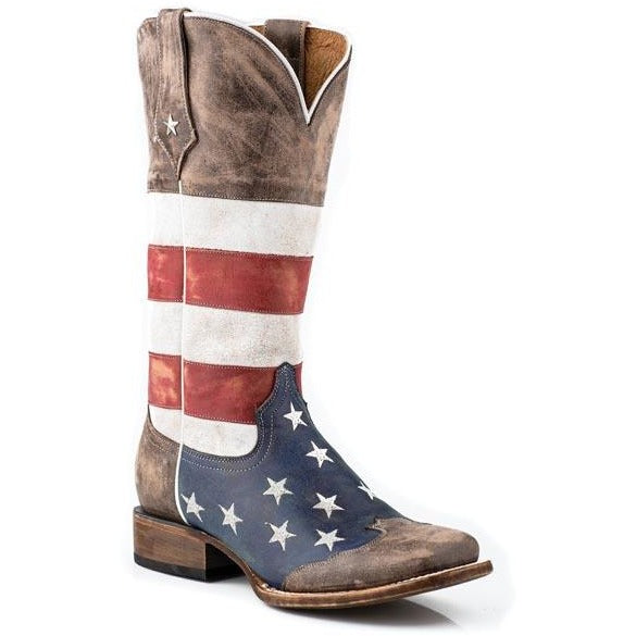Women‚Äôs Roper  American West Boots Handcrafted Brown - yeehawcowboy