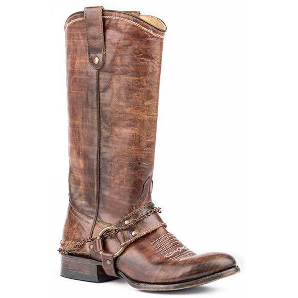 Women‚Äôs Roper Selah  Boots Handcrafted Brown - yeehawcowboy