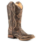 Women‚Äôs Roper Pure Boots Handcrafted With Flextra Calf Brown - yeehawcowboy