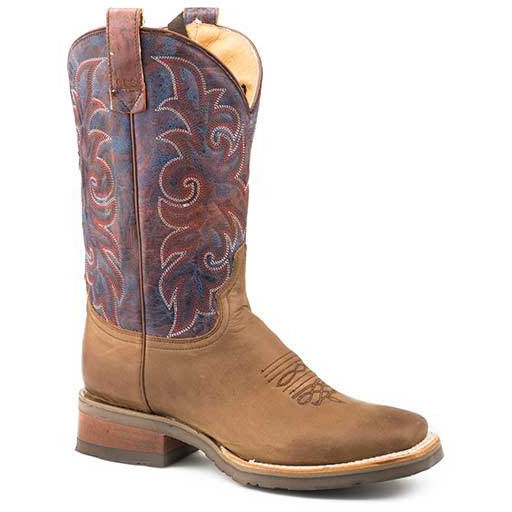Women's Roper Rough Rider Concealed Carry Boots Handcrafted Brown - yeehawcowboy