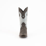 Men's Ferrini Acero Elephant PRINT Boots Handcrafted Black - yeehawcowboy