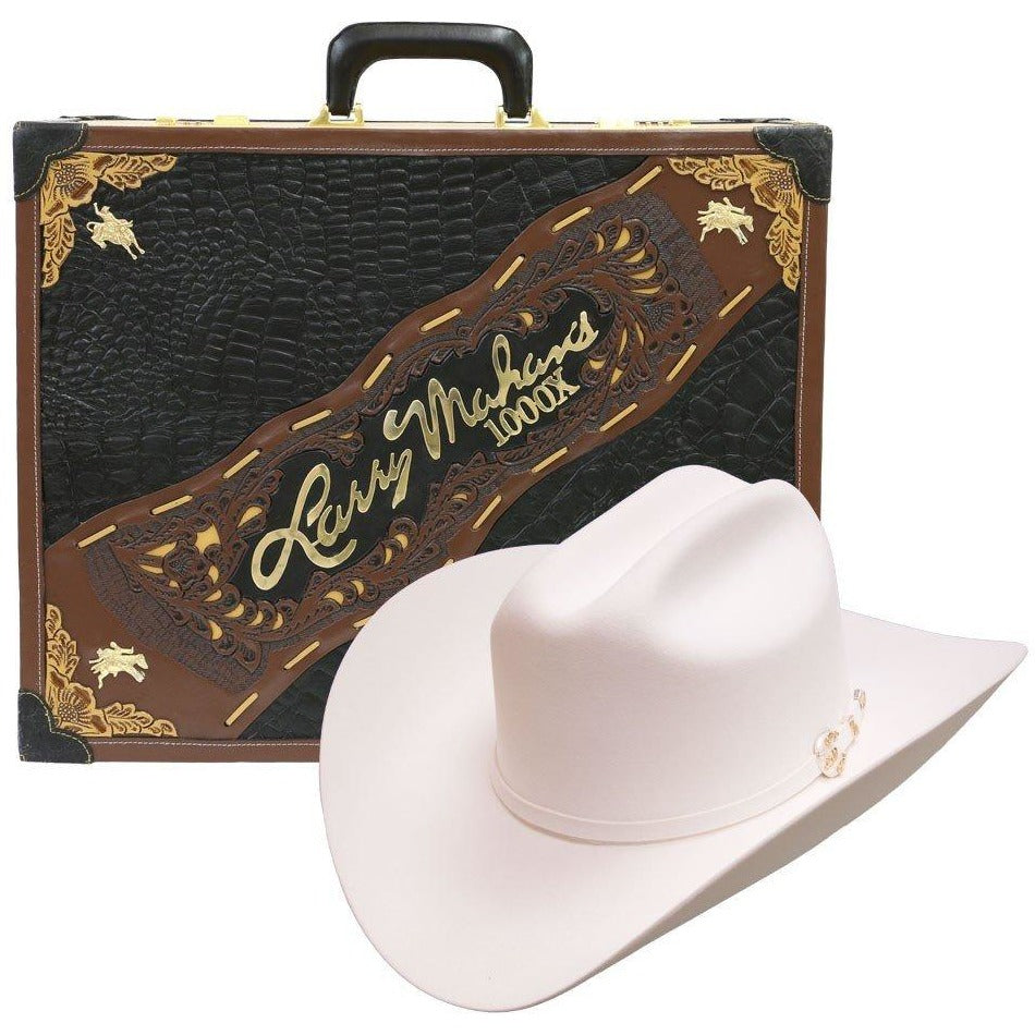 1000x Larry Mahan Imperial Hat Genuine Mink White - yeehawcowboy
