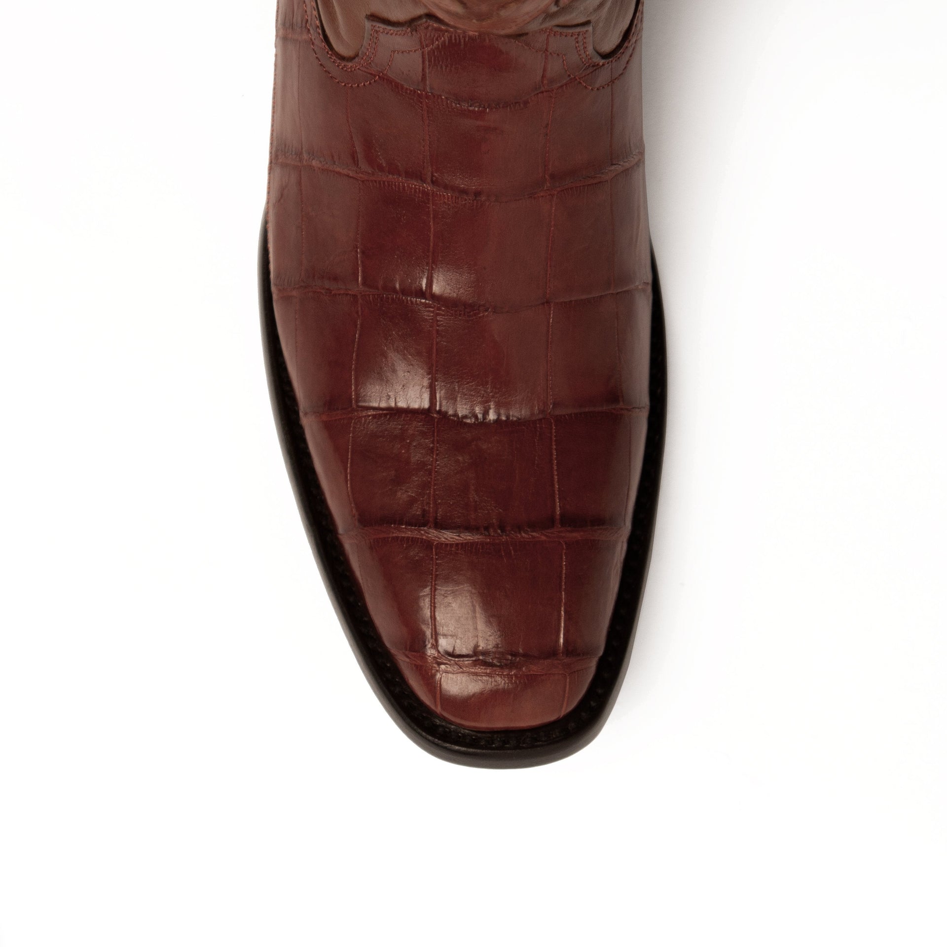 Men's Ferrini Stallion Alligator Belly Boots Handcrafted Cognac - yeehawcowboy