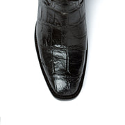 Men's Ferrini Stallion Alligator Belly Boots Handcrafted Black - yeehawcowboy