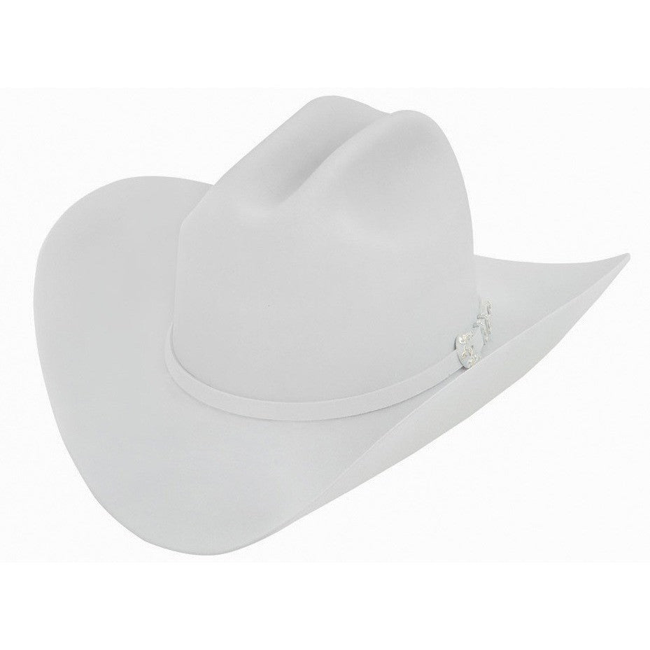 10x Larry Mahan Jerarca Fur Felt Cowboy Hat Platinum - yeehawcowboy