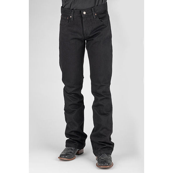 Men's Stetson Jeans Black Rinse - yeehawcowboy