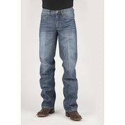 Men's Stetson Jeans Modern Fit Pieced Back Pocket  - Blue - yeehawcowboy