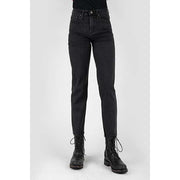 Women's Stetson 915 High Rise Straight Crop Fit Jean with Plain Back Pocket - Black - yeehawcowboy