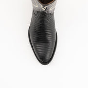 Men's Ferrini Taylor Teju Lizard Boots Handcrafted Black - yeehawcowboy