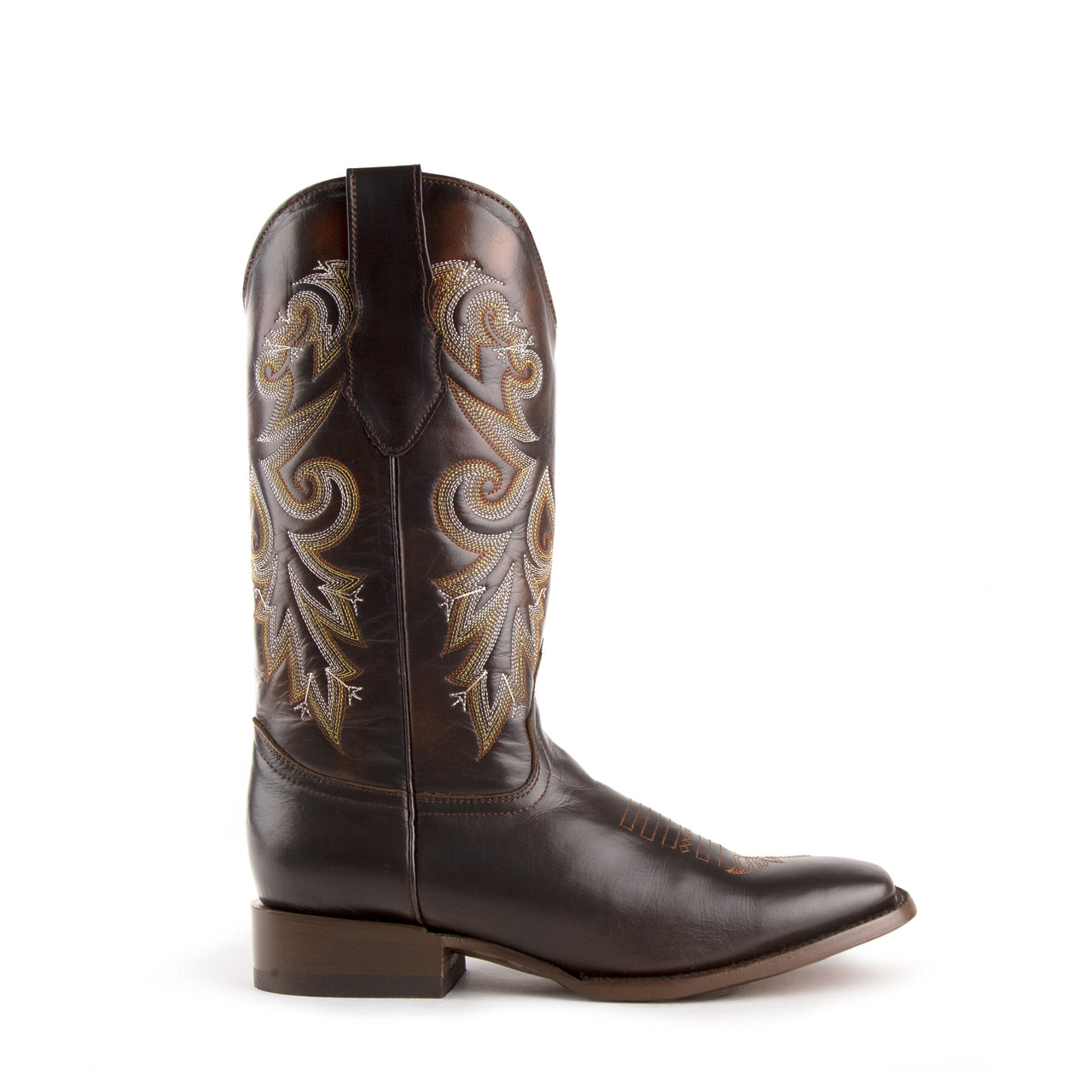 Men's Ferrini Tundra Leather Boots Handcrafted Chocolate - yeehawcowboy