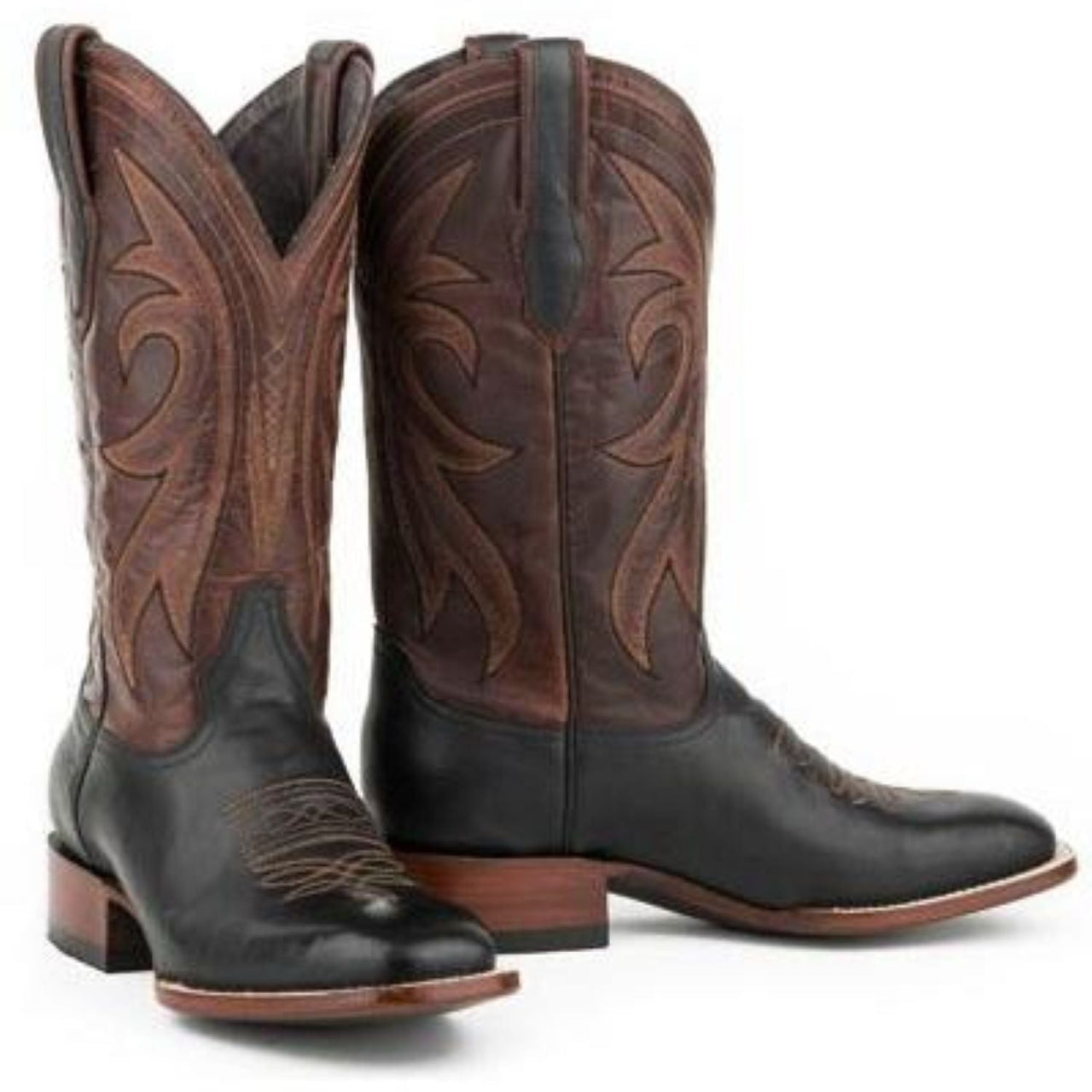 Men's Stetson Sheridan Boots Square Toe Handcrafted JBS Collection Black - yeehawcowboy