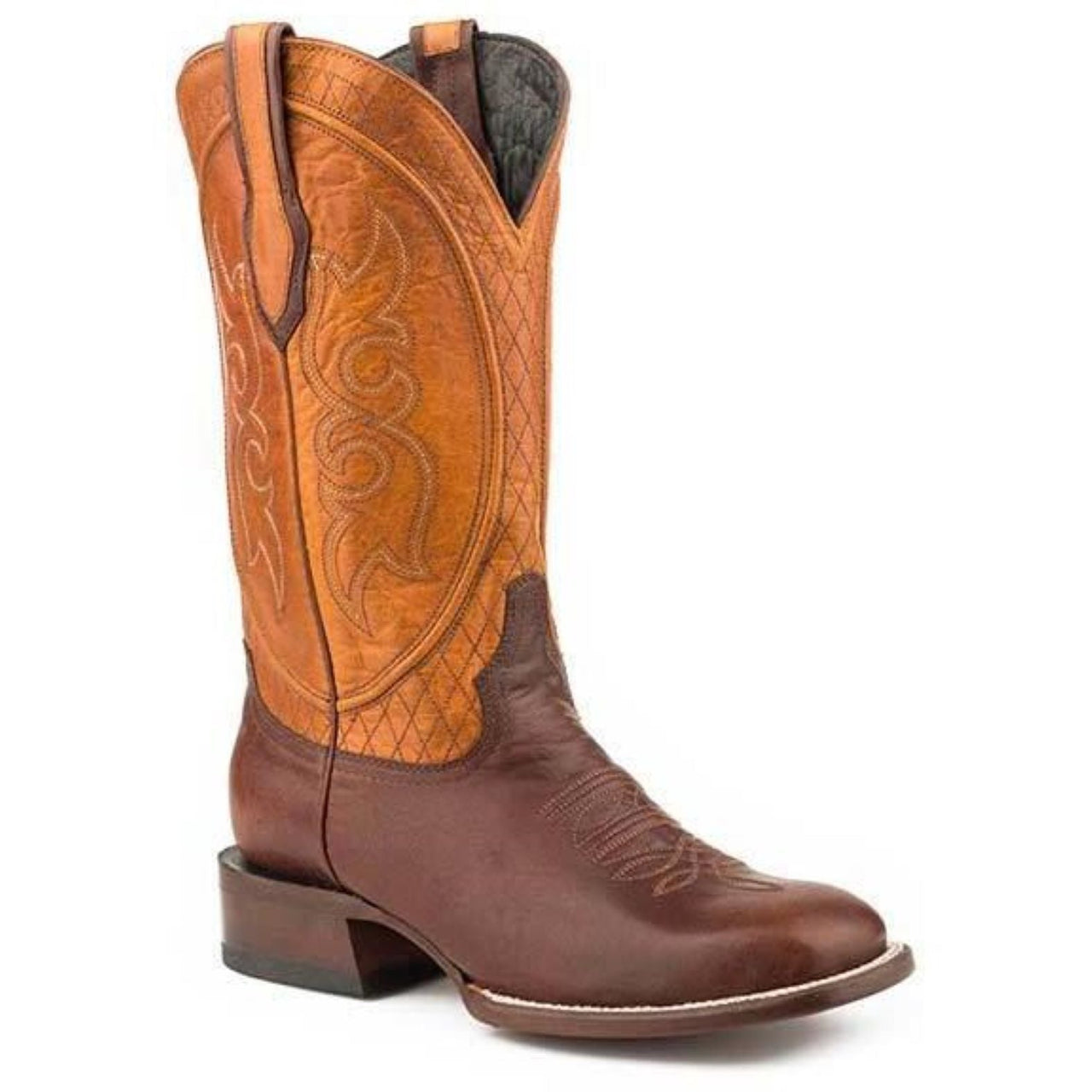 Men's Stetson Butte Brown Calf Boots Handcrafted JBS Collection - yeehawcowboy