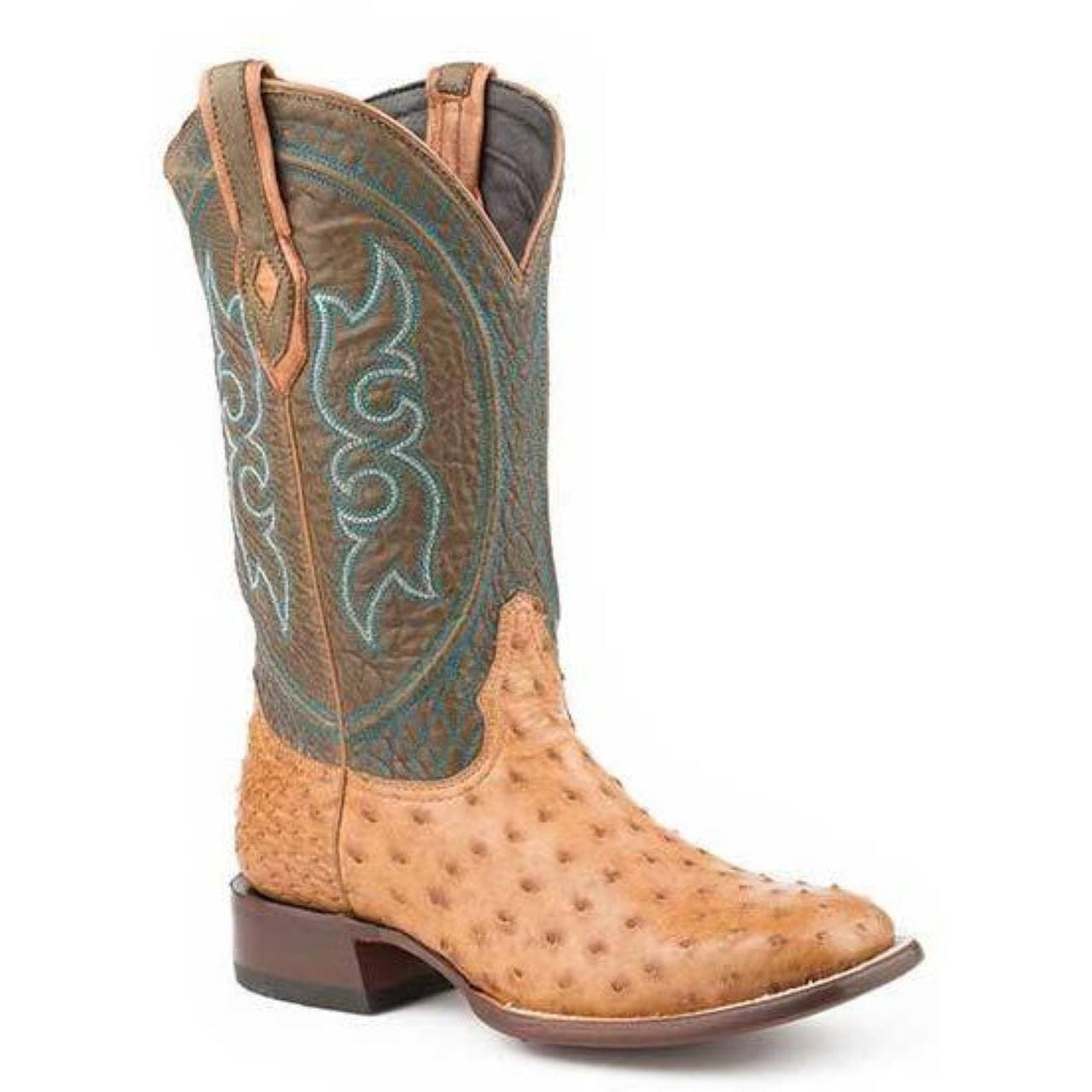 Men's Stetson Pablo Ostrich Boots Handcrafted JBS  Collection Tan - yeehawcowboy