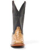 Men's Stetson Flaxville Alligator Boots Square Toe Handcrafted JBS Collection Honey - yeehawcowboy