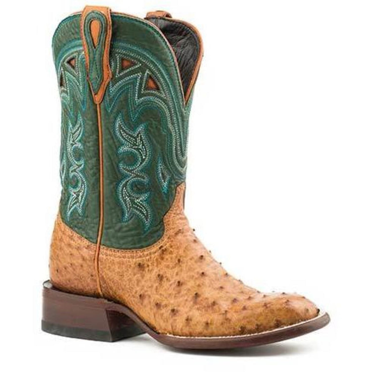 Women's Stetson Libby Ostrich Exotic Boots Handcrafted JBS Collection Tan - yeehawcowboy