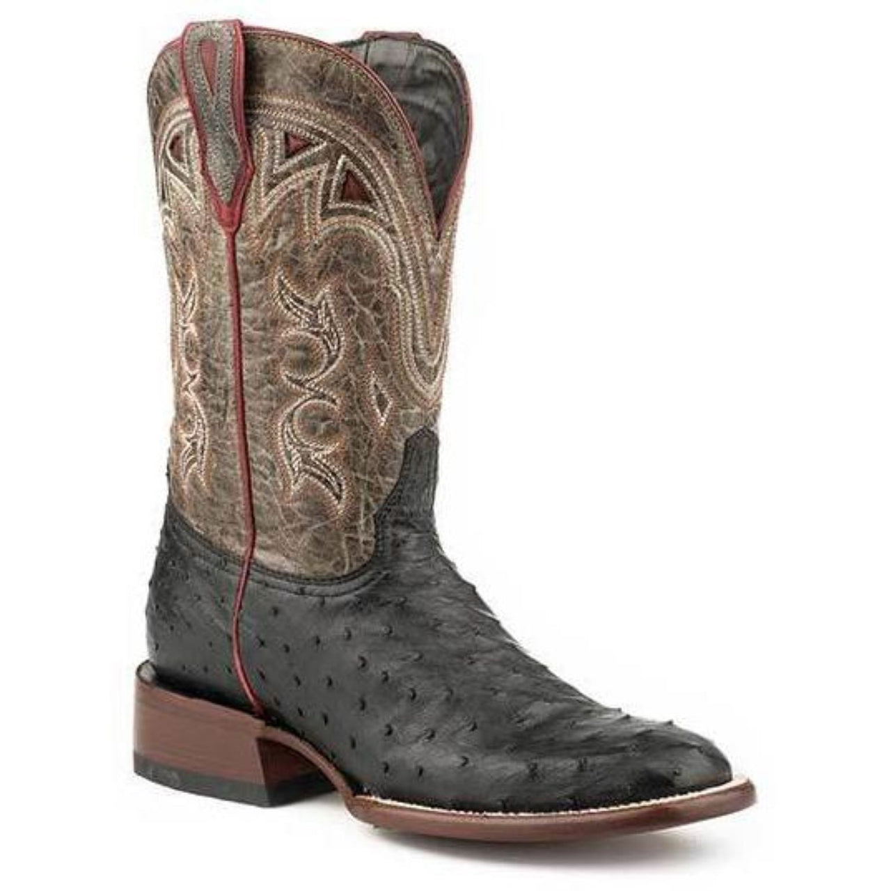 Women's Stetson Dulce Ostrich Exotic Boots Handcrafted JBS Collection Black - yeehawcowboy
