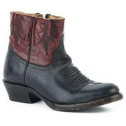 Women's Stetson Pierce Boots Round Toe Handmade Black - yeehawcowboy