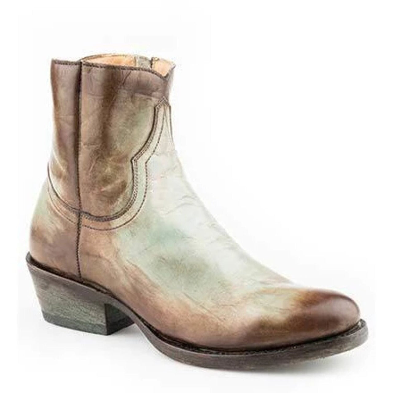 Women's Stetson Hope Leather Boots Handcrafted Green - yeehawcowboy