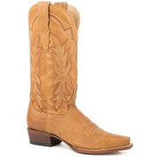 Women's Stetson Casey Leather Boots Handcrafted Tan - yeehawcowboy